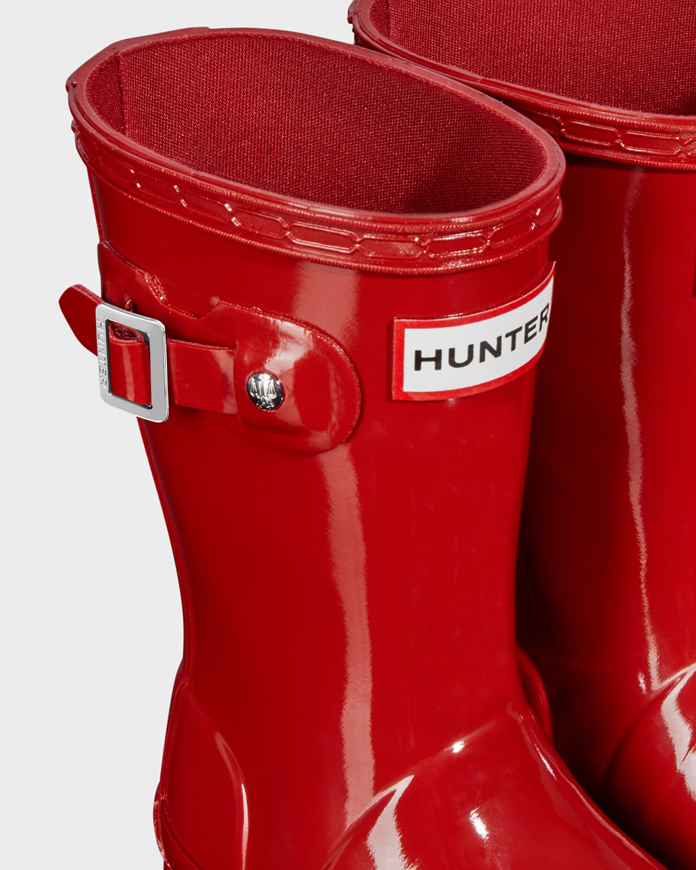 Galochas Hunter Criança Vermelhas - Original Little Gloss - 08GANDBCW